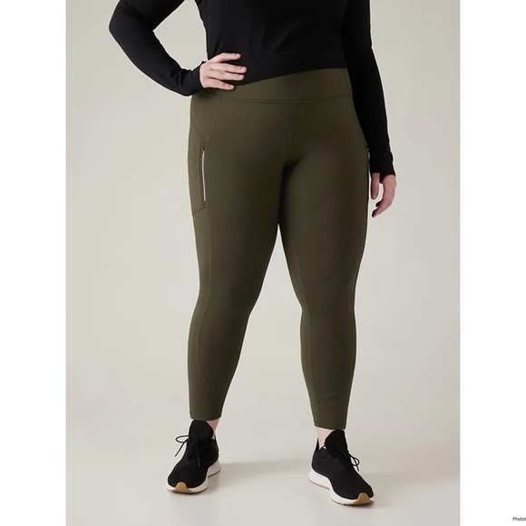 Athleta Rainier Tight Olive Green Size 2X - Picture 1 of 10